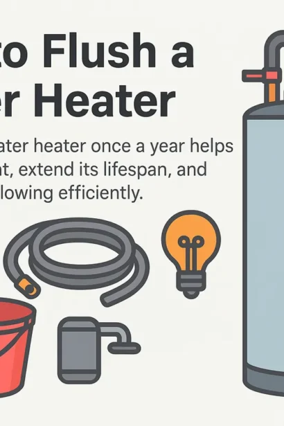 How to flush a water heater annually