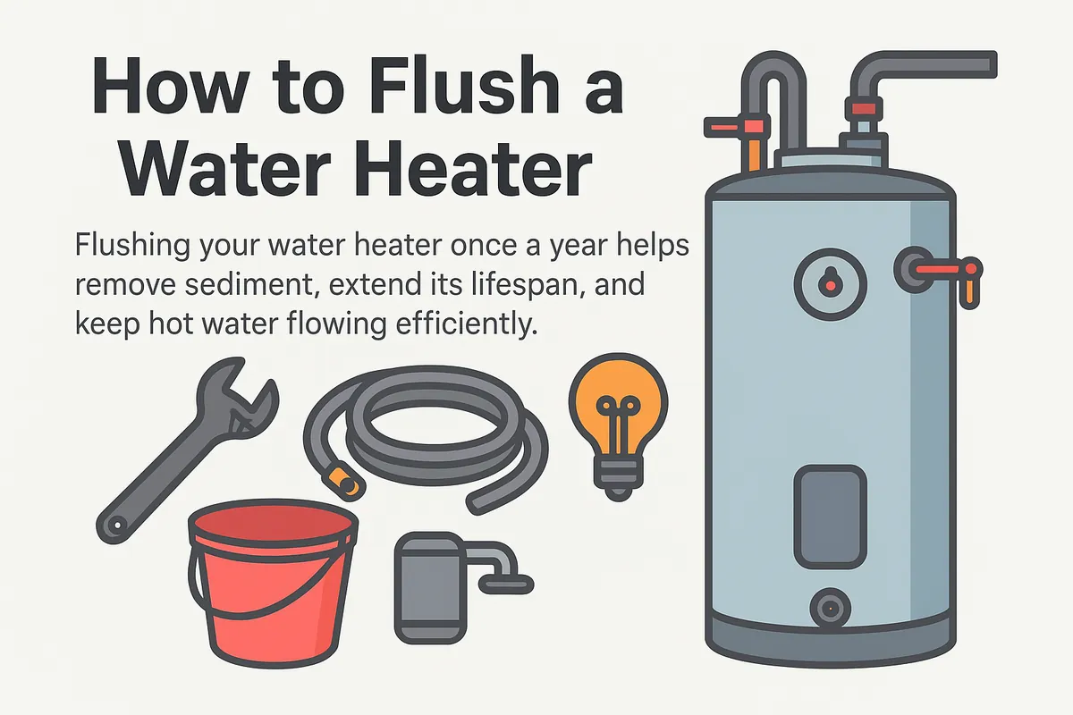 How to flush a water heater annually