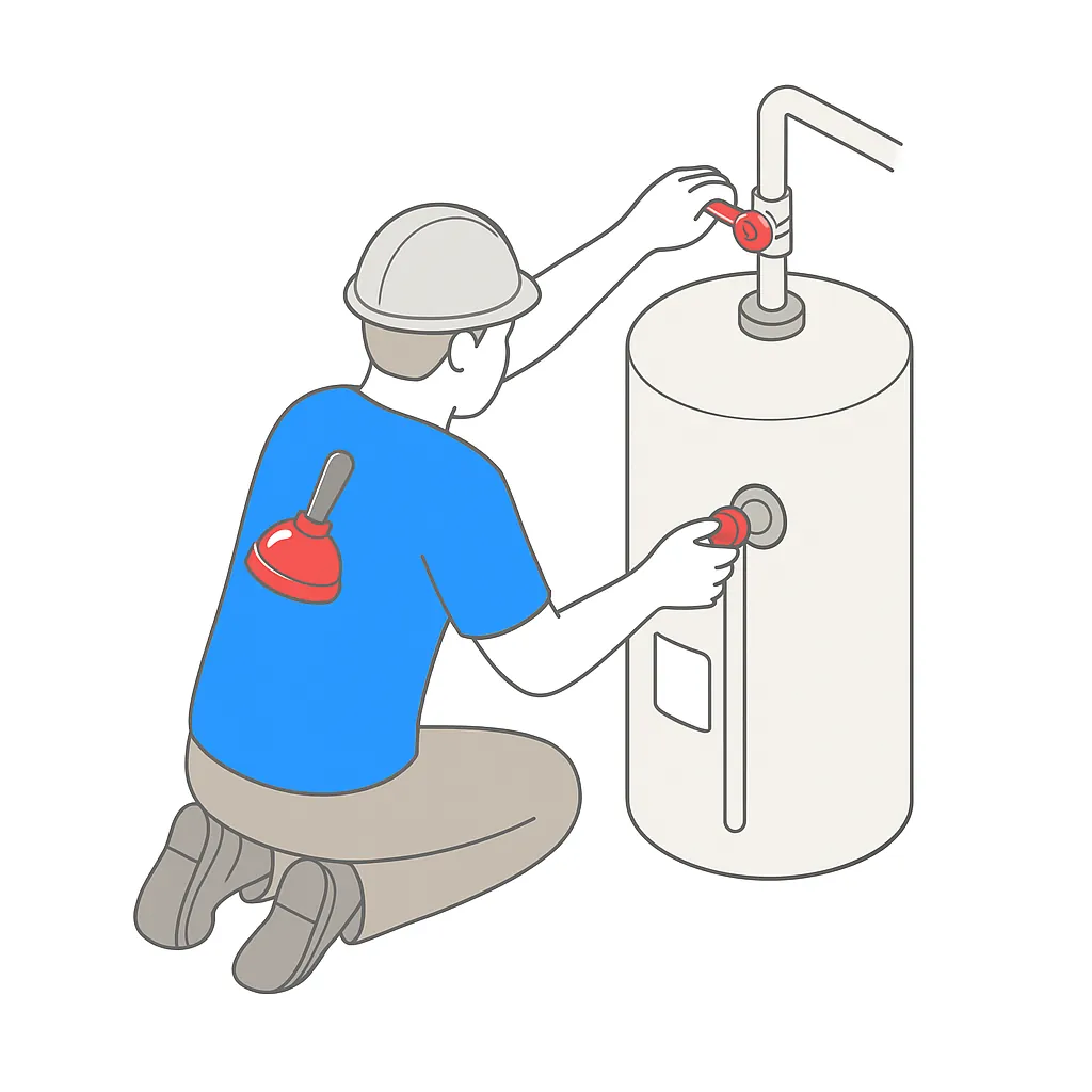 Step 2: Shut off cold-water supply