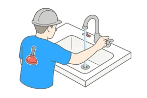 Step 4: Open a hot-water tap