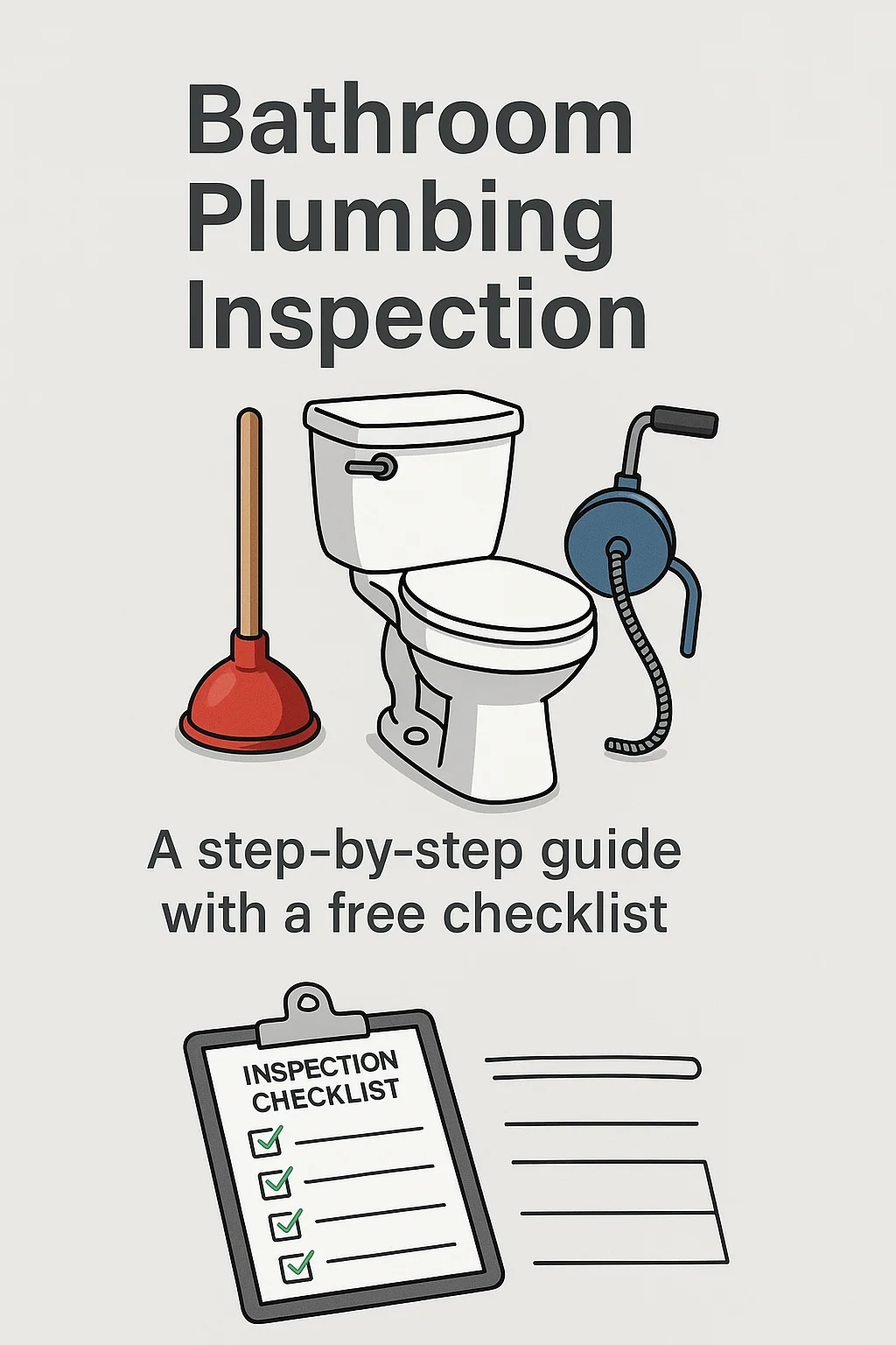 bathroom plumbing inspection