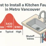 kitchen faucet install price