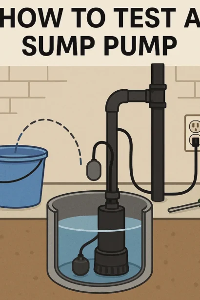sump pump maintenance.