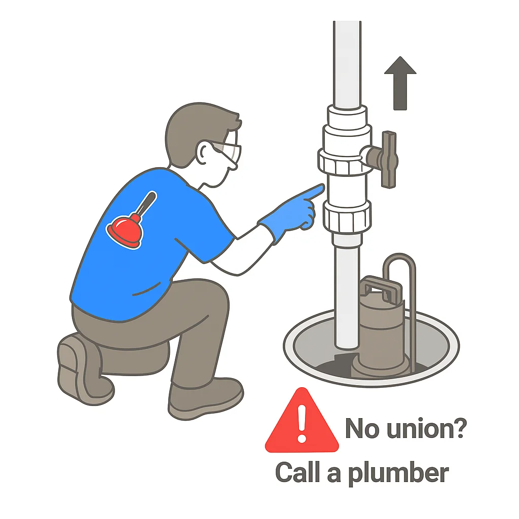 check the check valve.